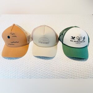 NWT Madewell organic cotton trucker hat, one size, unisex, price is for 2 hats